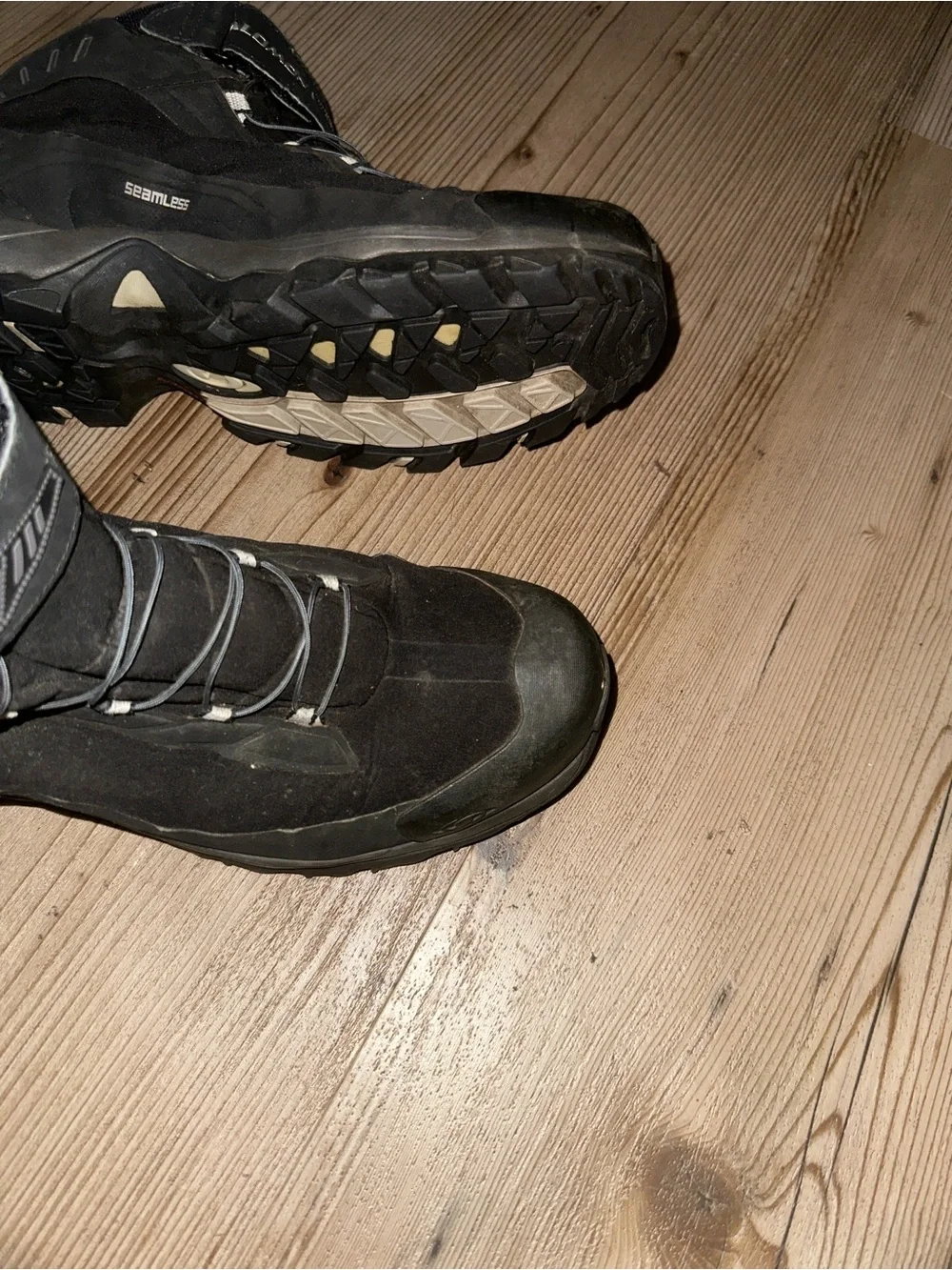 Salomon Black Boots with Gray Accents